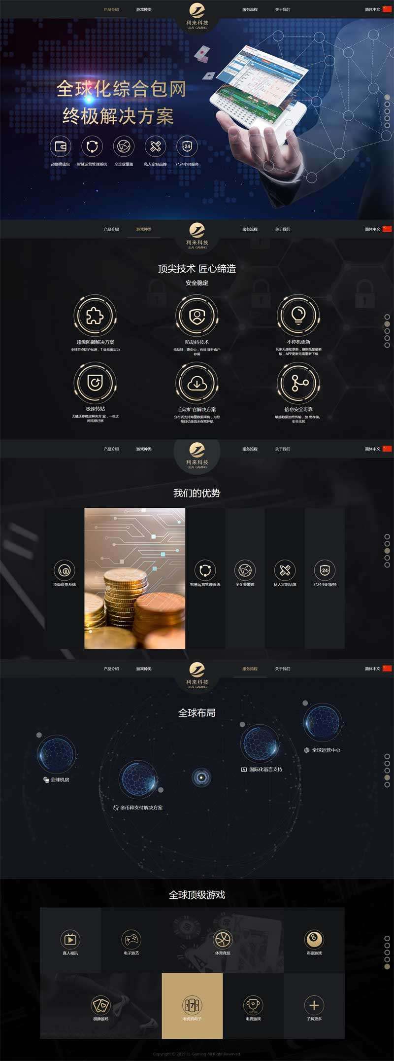 智界 大氣智能軟件單頁(yè)滾屏展示模板
